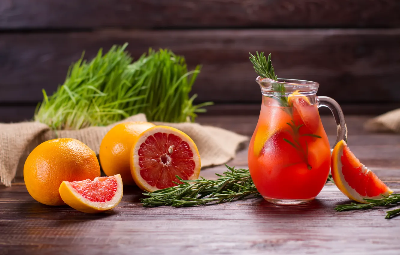 Photo wallpaper drink, pitcher, fresh, grapefruit, lemonade, drink