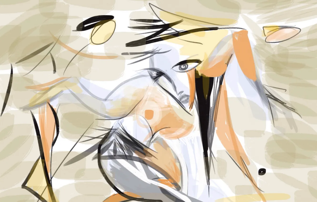 Photo wallpaper art, dance, drawing