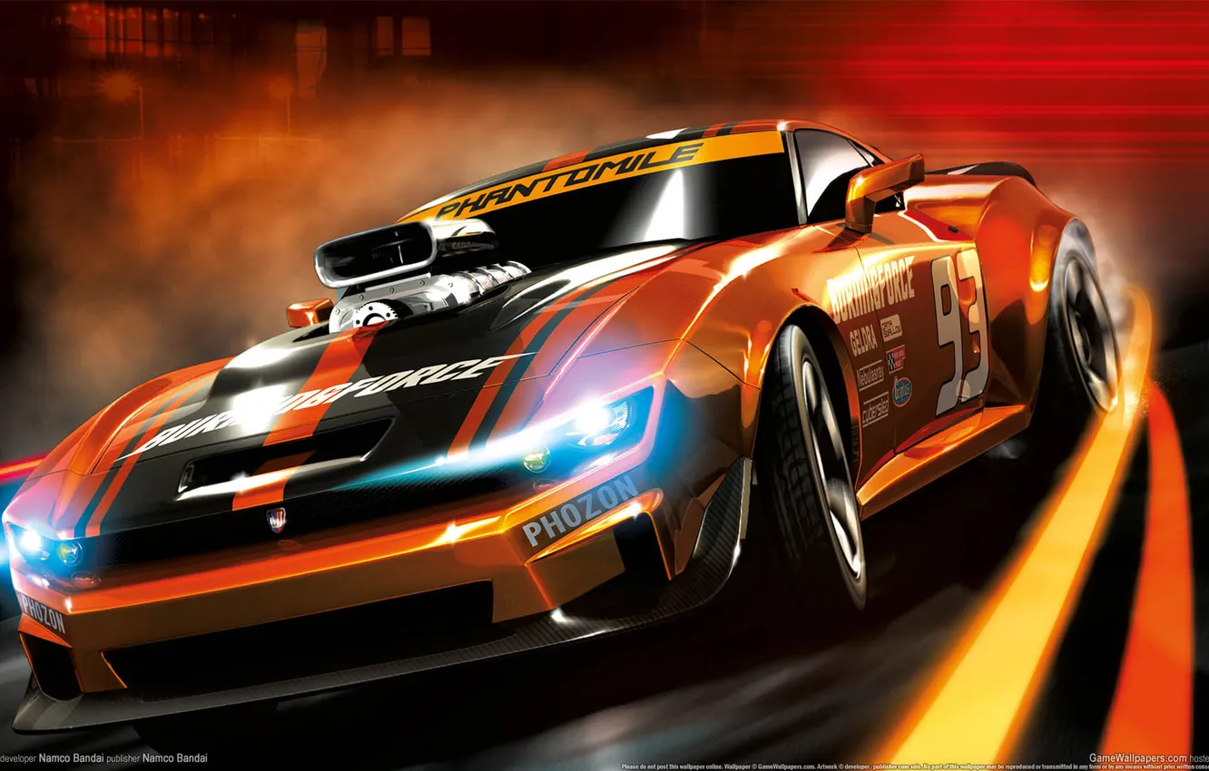 Photo wallpaper Machine, Race, Car, Gamewallpapers, Namco Bandai, Ridge Racer 3D