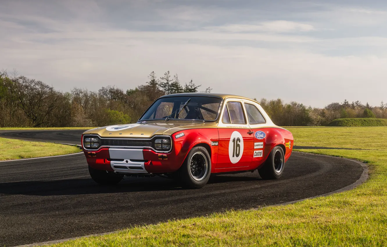 Photo wallpaper Ford, Escort, Alan Mann, motorworks, boreham, 68 edition