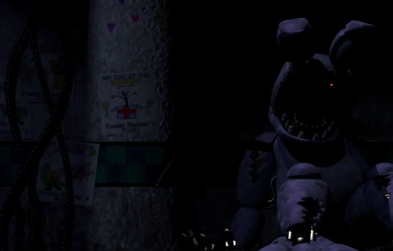Photo wallpaper Drawings, Parts &ampamp; Service, Old Bonnie, Animatronic, Five Nights At Freddy's