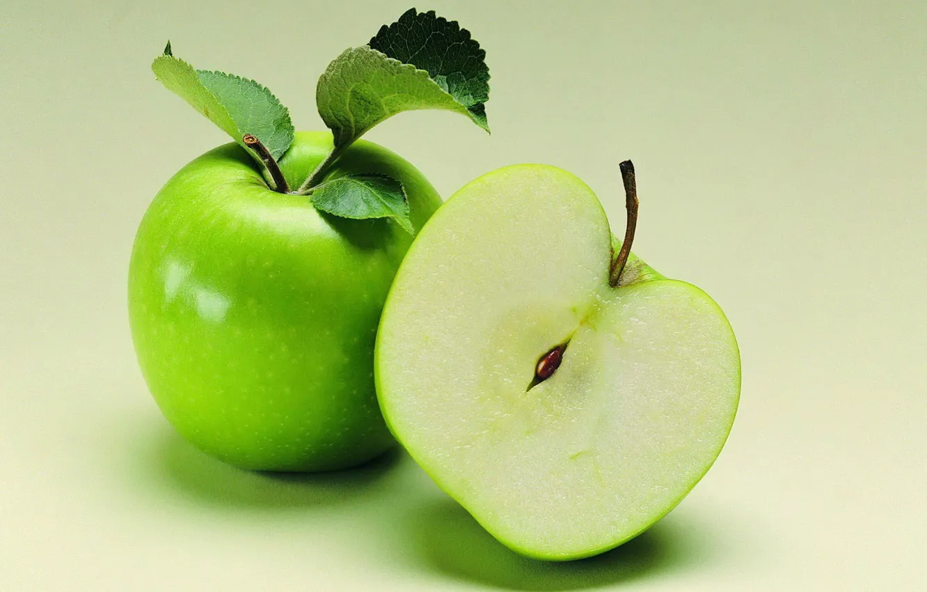 Photo wallpaper two, in the context of, green apples