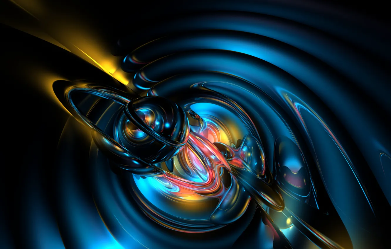 Photo wallpaper abstract, rendering, anima