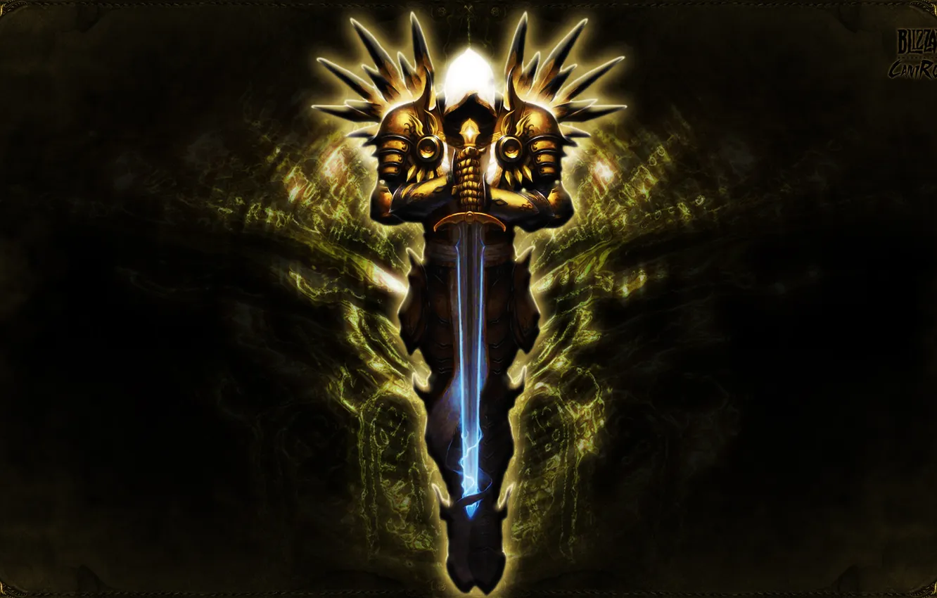 Photo wallpaper game, sword, warrior, Diablo3