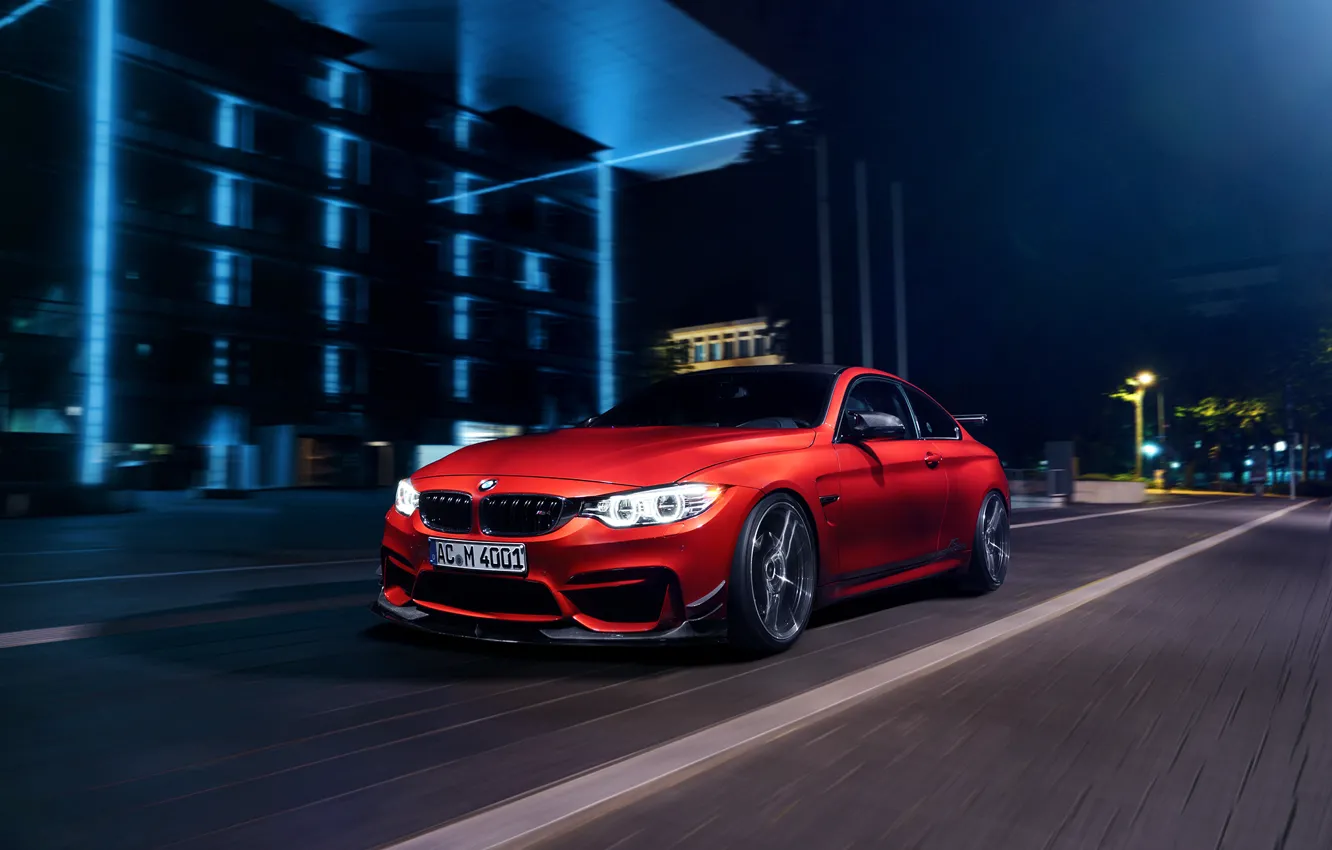 Photo wallpaper BMW, red, Coupe, F82, by AC-Schnitzer, Export Version