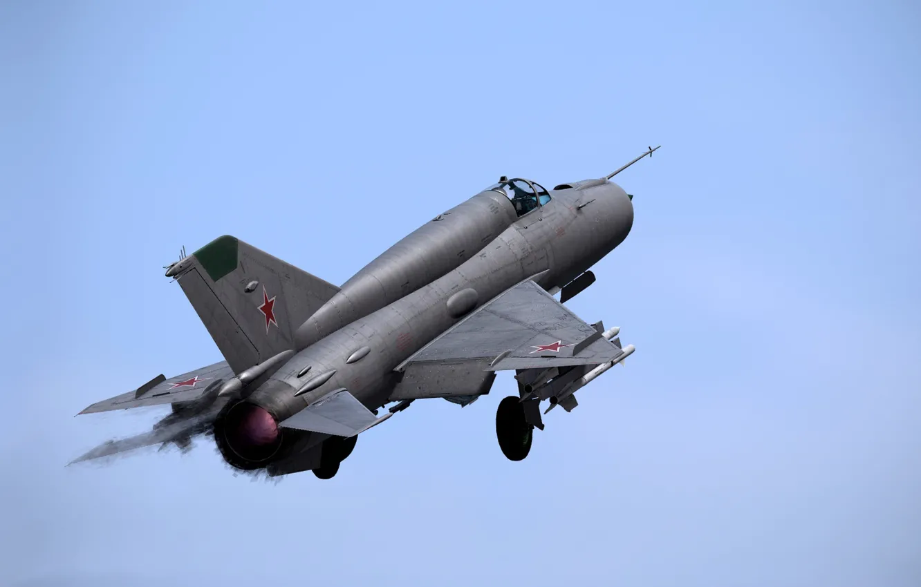 Photo wallpaper the rise, KB MiG, MiG-21bis, Frontline fighter