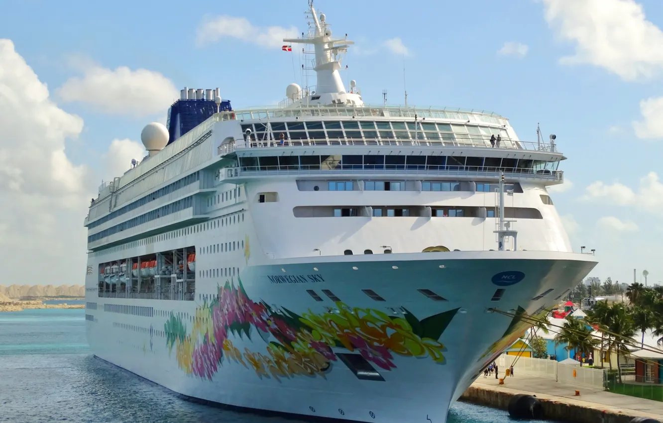 Photo wallpaper liner, Bahamas, cruise