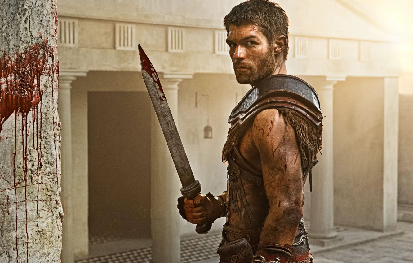 Photo wallpaper background, Spartacus, Gladiator, Spartacus, Liam McIntyre
