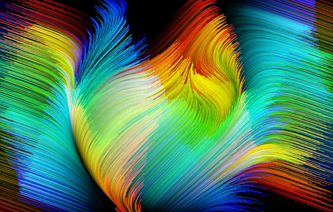Photo wallpaper colors, colorful, abstract, rainbow, splash, painting