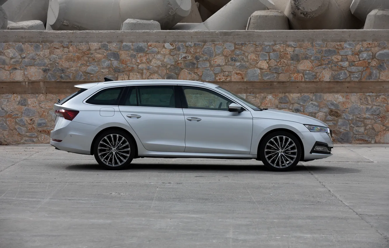 Photo wallpaper silhouette, side, Skoda, universal, Skoda, Octavia, 2020, Octavia Combi