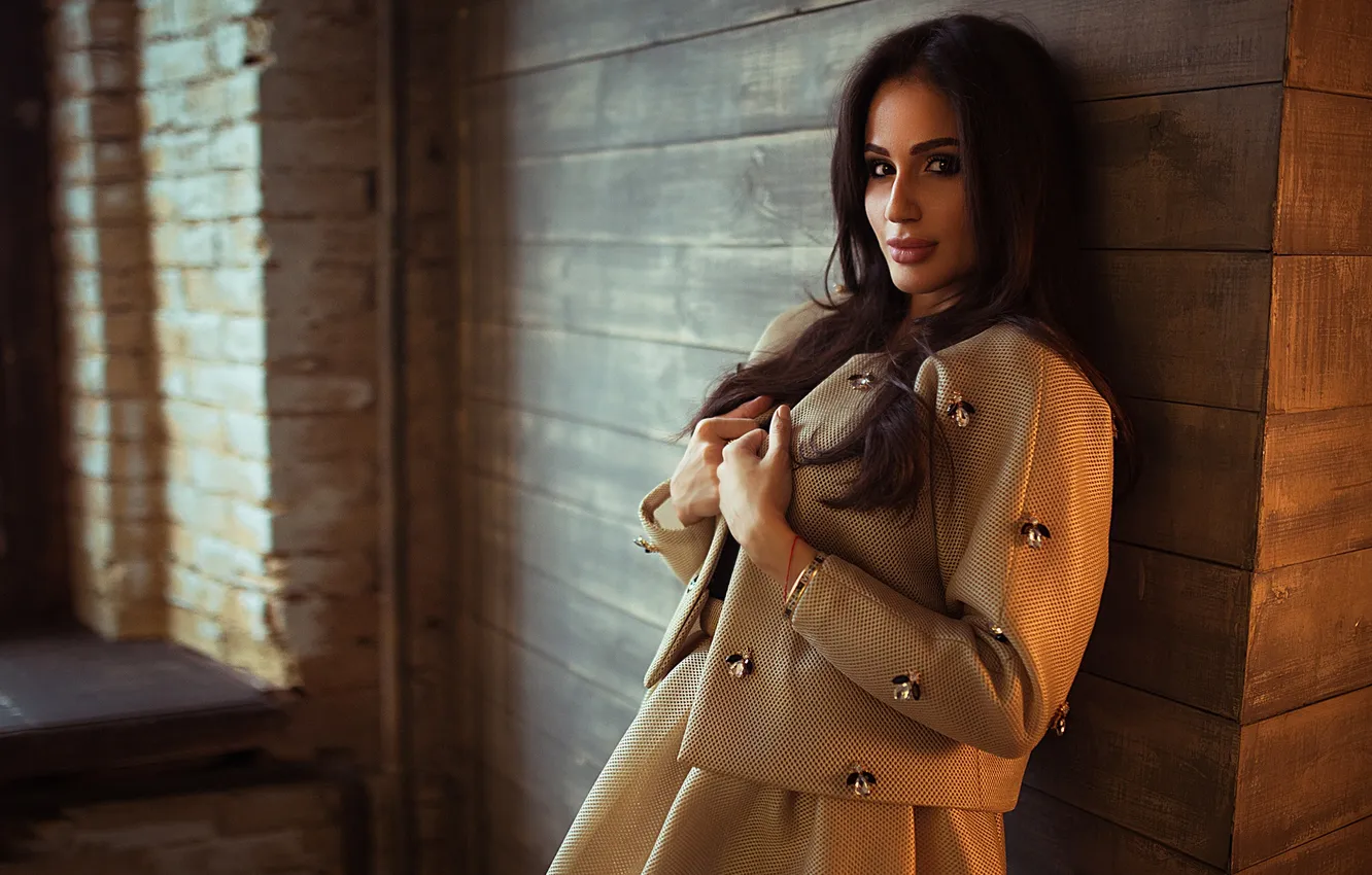 Photo wallpaper girl, fashion, view, model, Moscow, mane, Top, Gorokhov