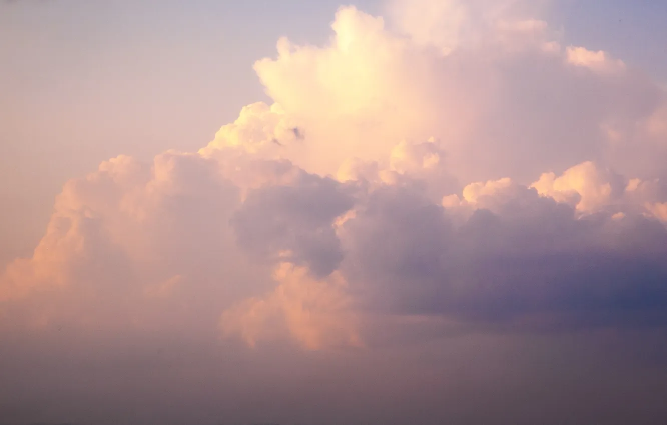 Photo wallpaper clouds, Wallpaper, pink, beautiful clouds