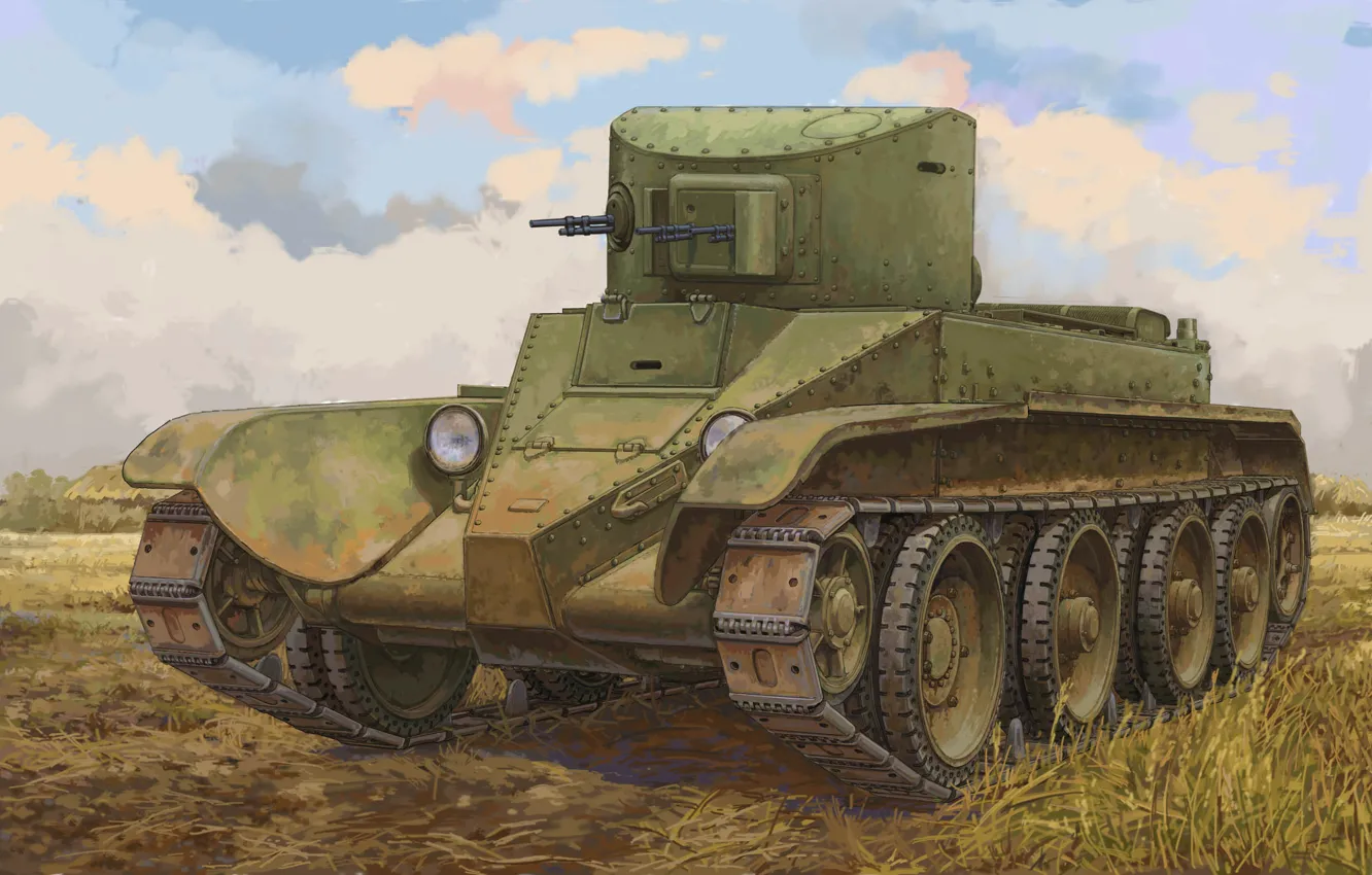 Photo wallpaper USSR, armor, light tank, BT-2