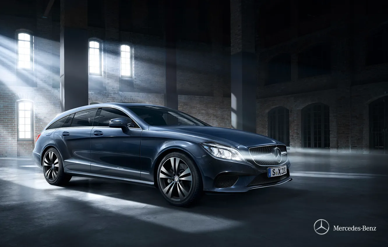 Photo wallpaper Mercedes-Benz, Mercedes, CLS-Class, Twilight