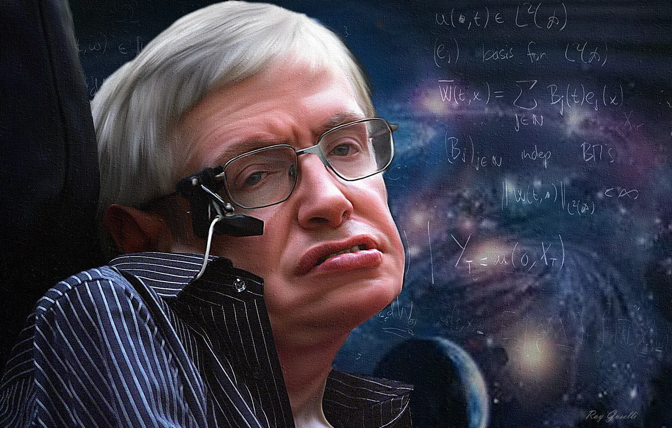 Photo wallpaper Stephen William Hawking, Stephen Hawking, cosmologist, physicist
