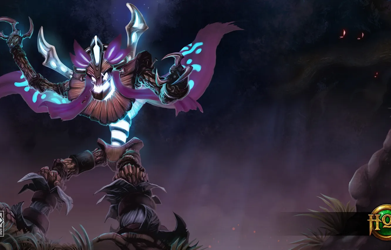Photo wallpaper forest, Heroes of Newerth, Cursed Wood Puppet Ymir, Ellonia, most