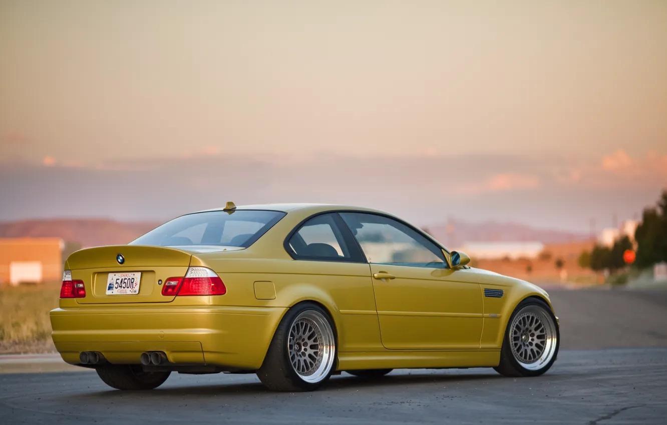 Photo wallpaper tuning, BMW, BMW, gold, tuning, E46, gold