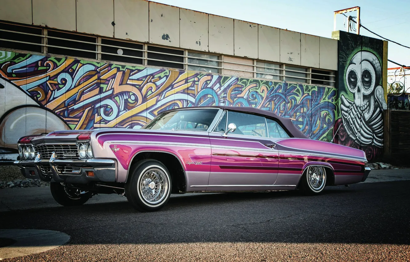 Photo wallpaper Chevrolet, Impala SS, Lowrider, Convertible