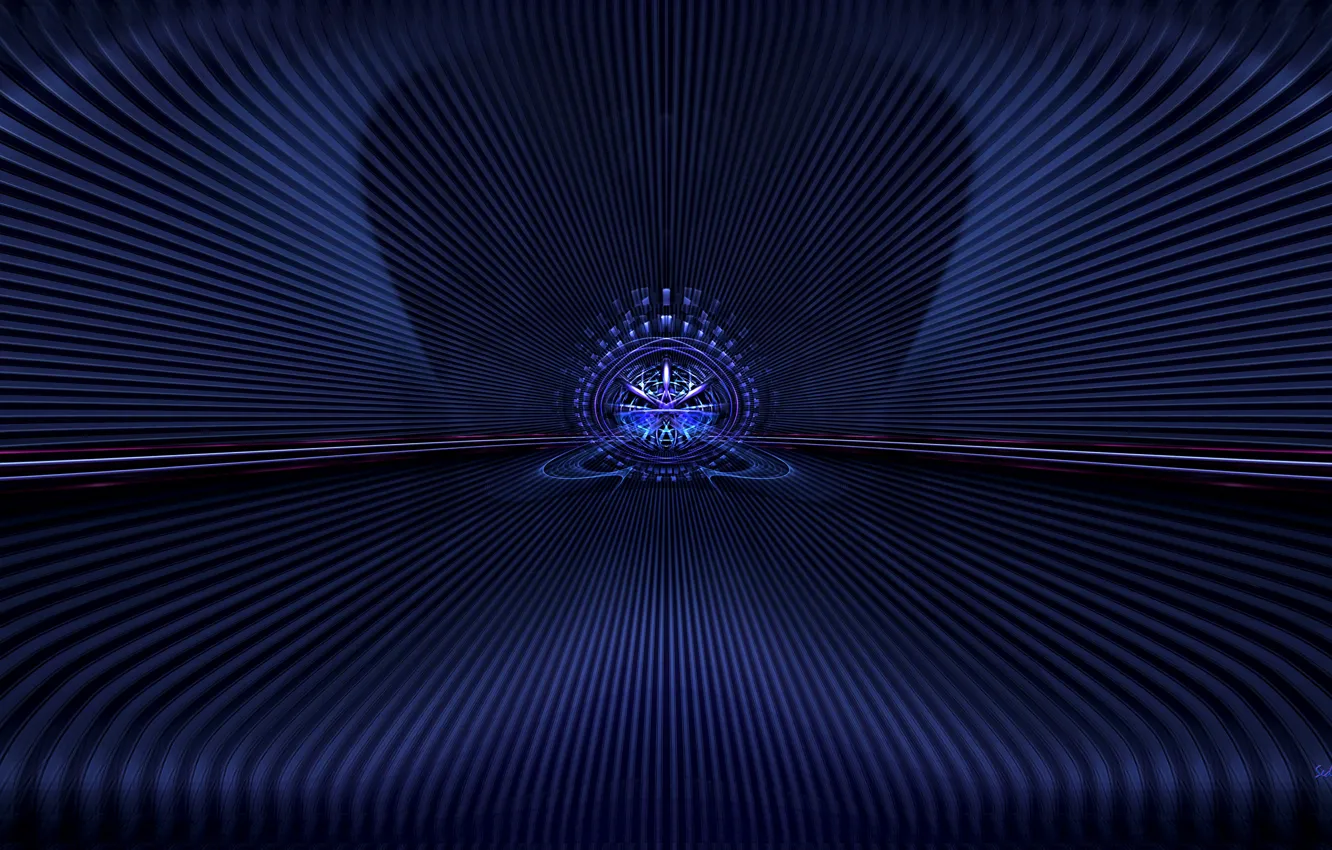 Photo wallpaper rays, line, symmetry, Bryce centered and pinched 3X, DeZign 641 V2 3XP UHD