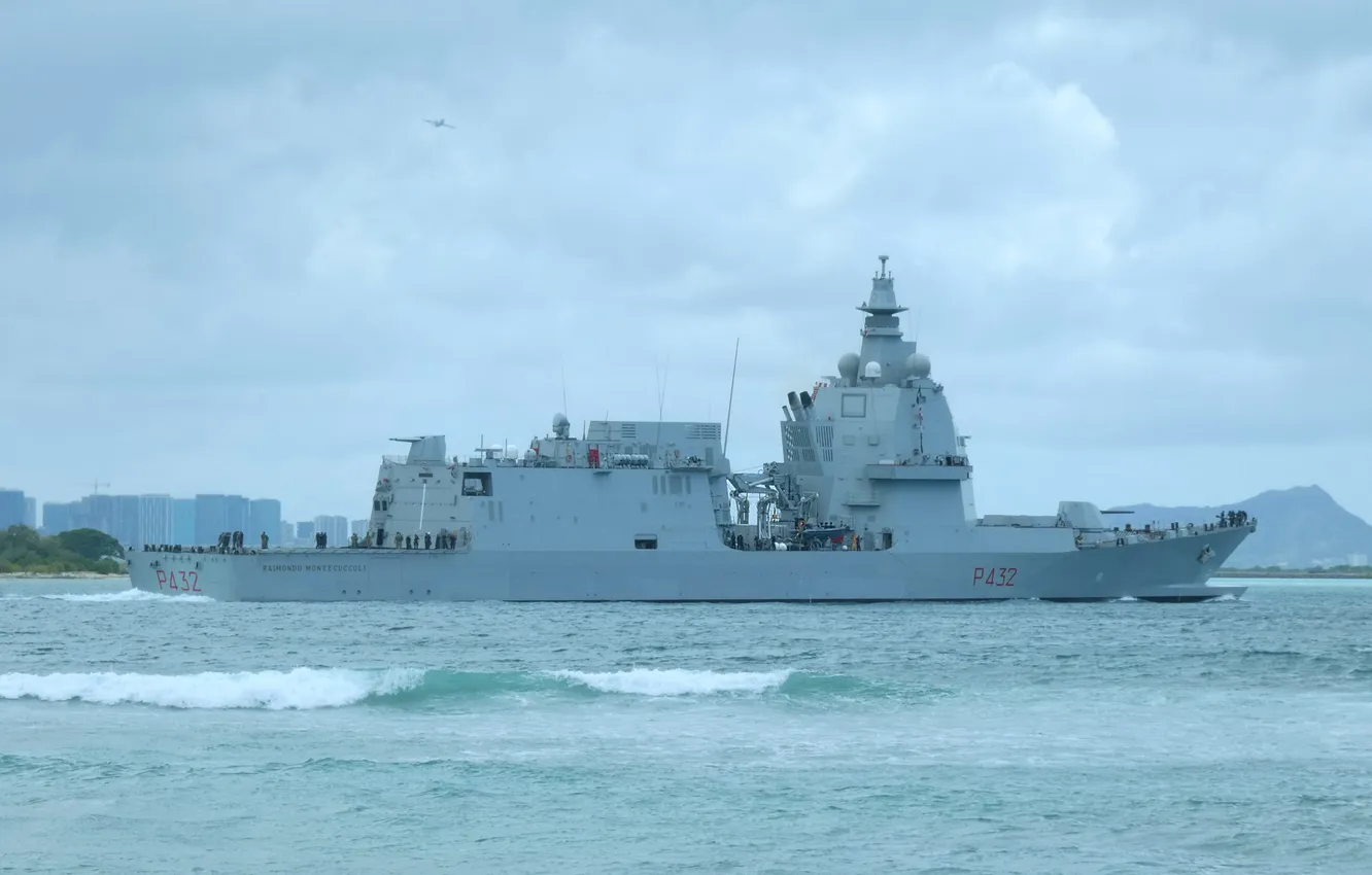 Photo wallpaper frigate, The Italian Navy, Raymond Montecuccoli