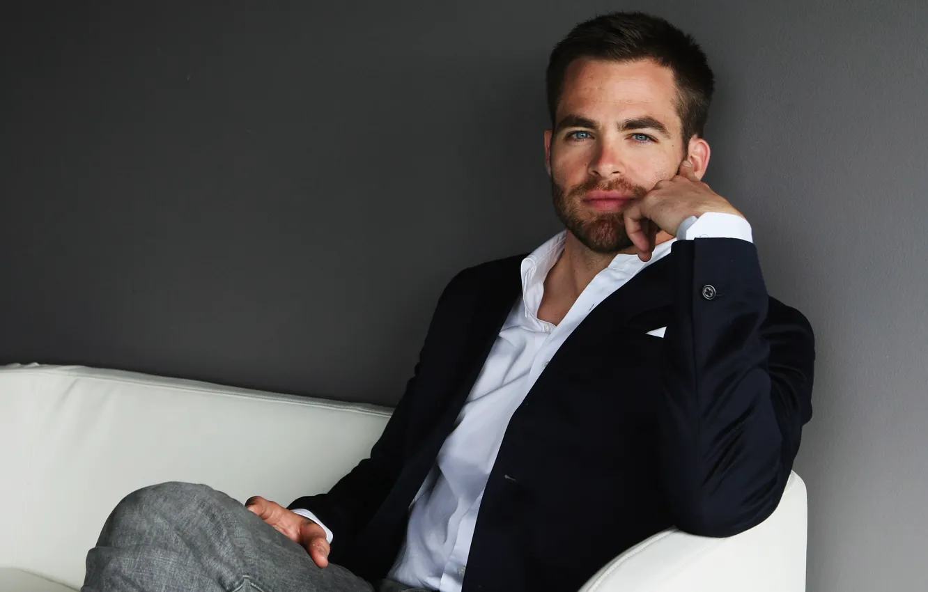Photo wallpaper actor, Star trek, Chris Pine, promo, Chris Pine