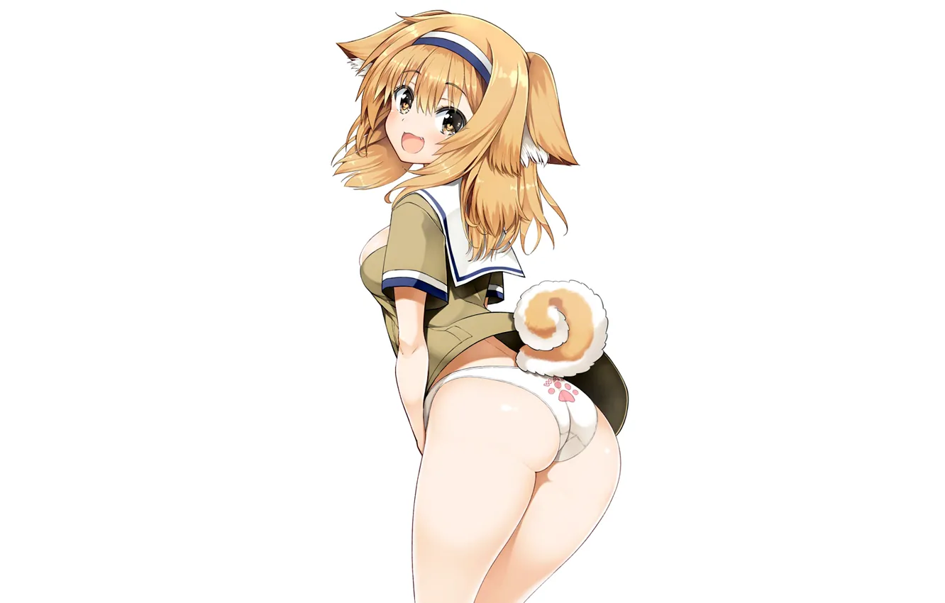 Photo wallpaper girl, sexy, lingerie, ass, cleavage, panties, long hair, boobs