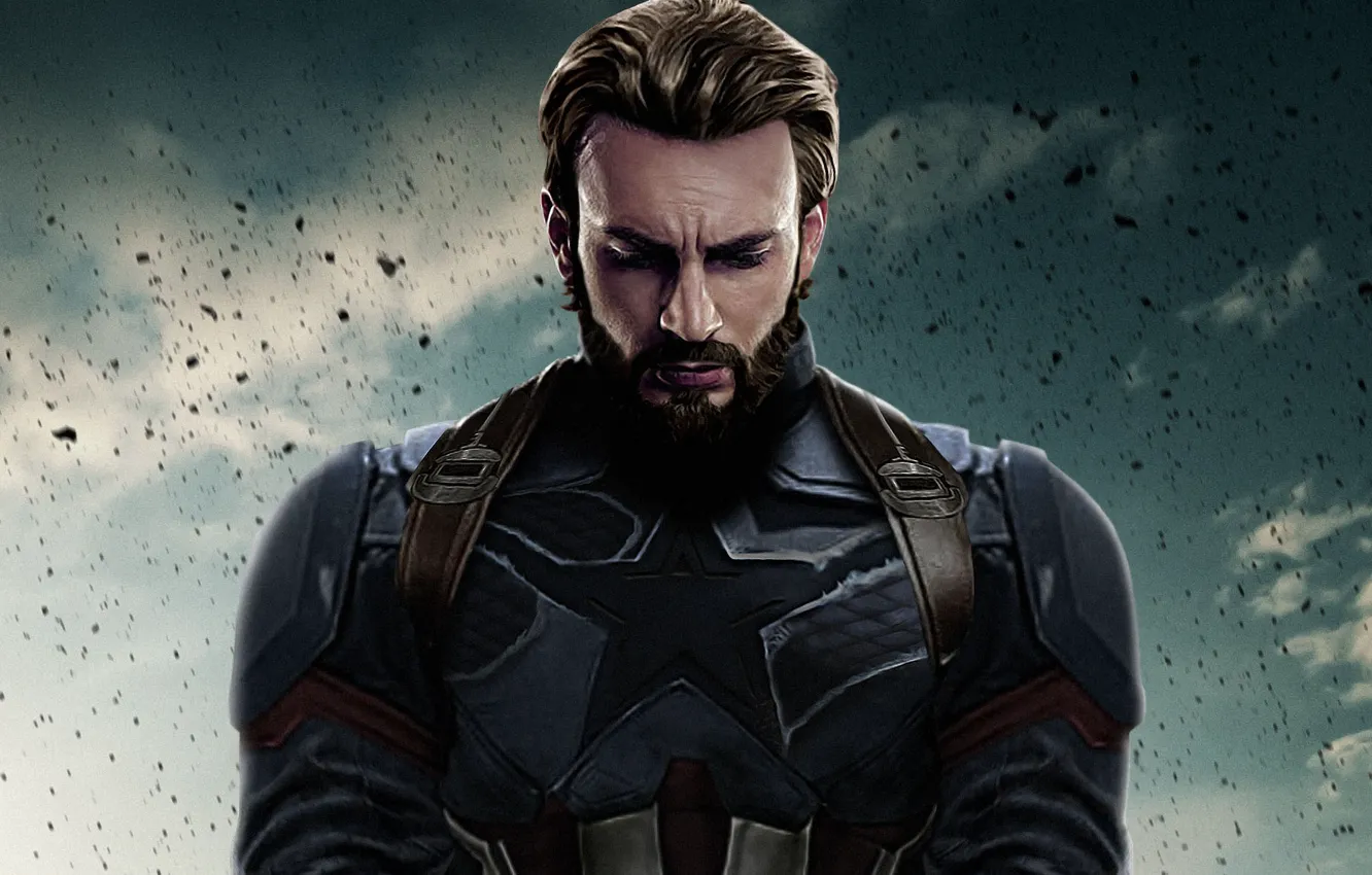 Photo wallpaper Captain America, Chris Evans, Steven Rogers, Avengers: Infinity War