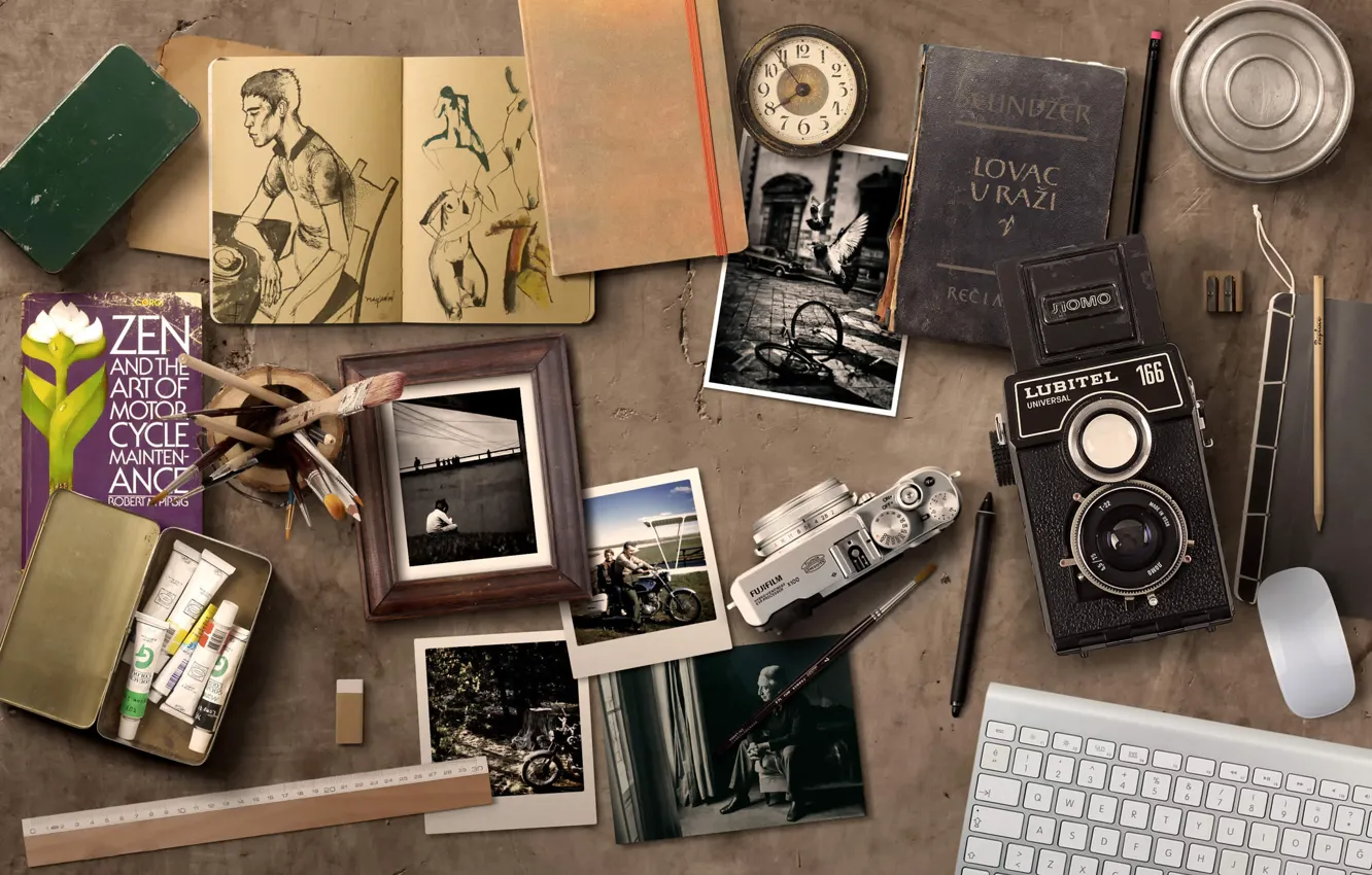 Photo wallpaper figure, the camera, photos