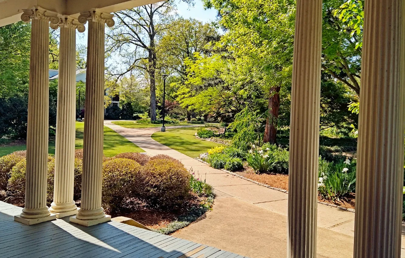 Photo wallpaper spring, parks, Raleigh, Fred Fletcher Park, Jim Perry