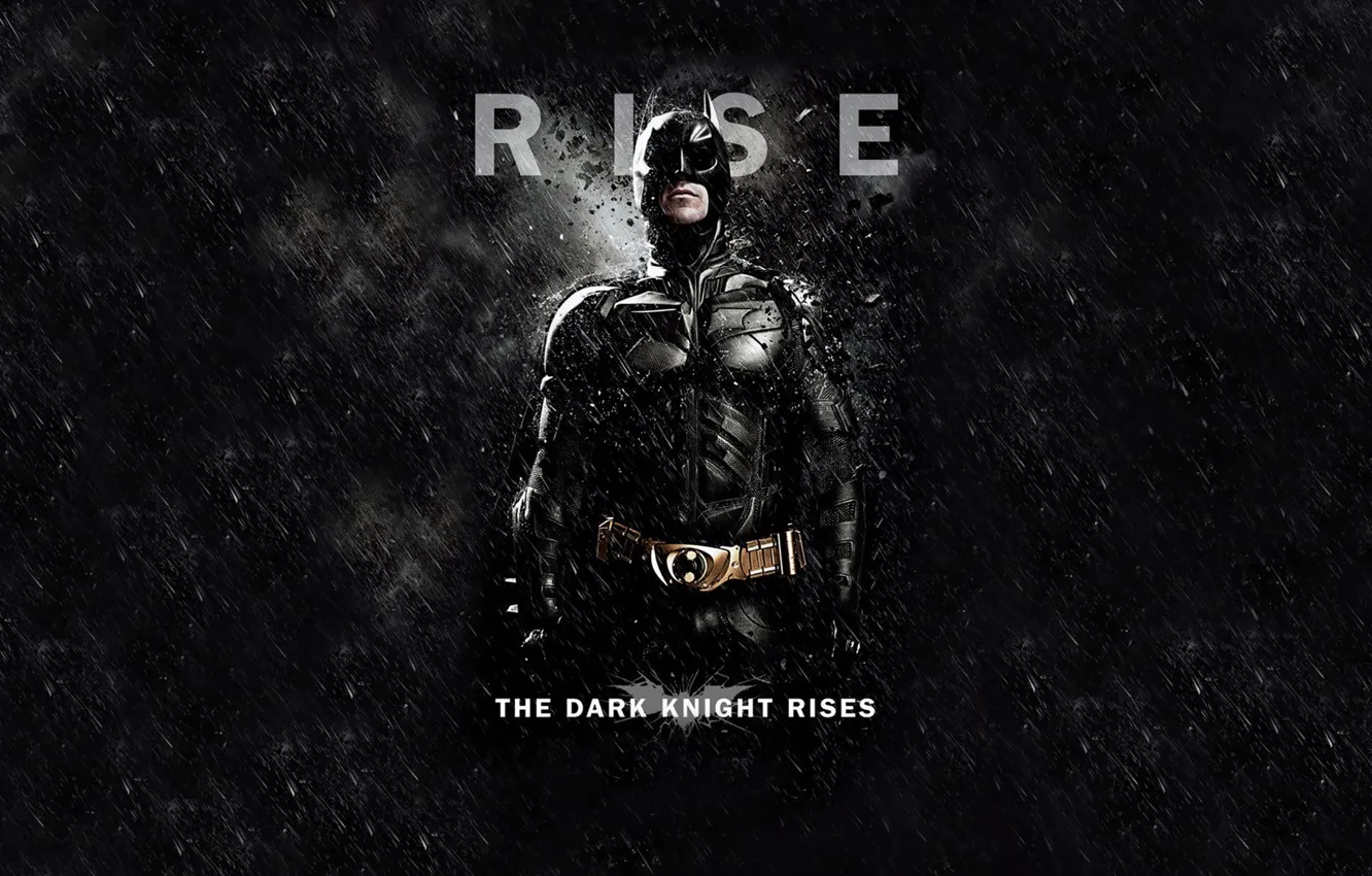 Photo wallpaper Batman, Black background, Batman, The Dark Knight Rises, Christian Bale, The dark knight: the legend, …