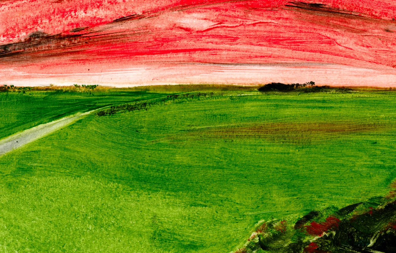 Photo wallpaper nature, picture, watercolor