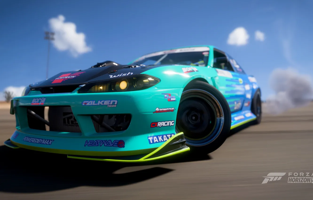 Photo wallpaper Silvia, Nissan, drift, forza 5, Forza Horizon 5