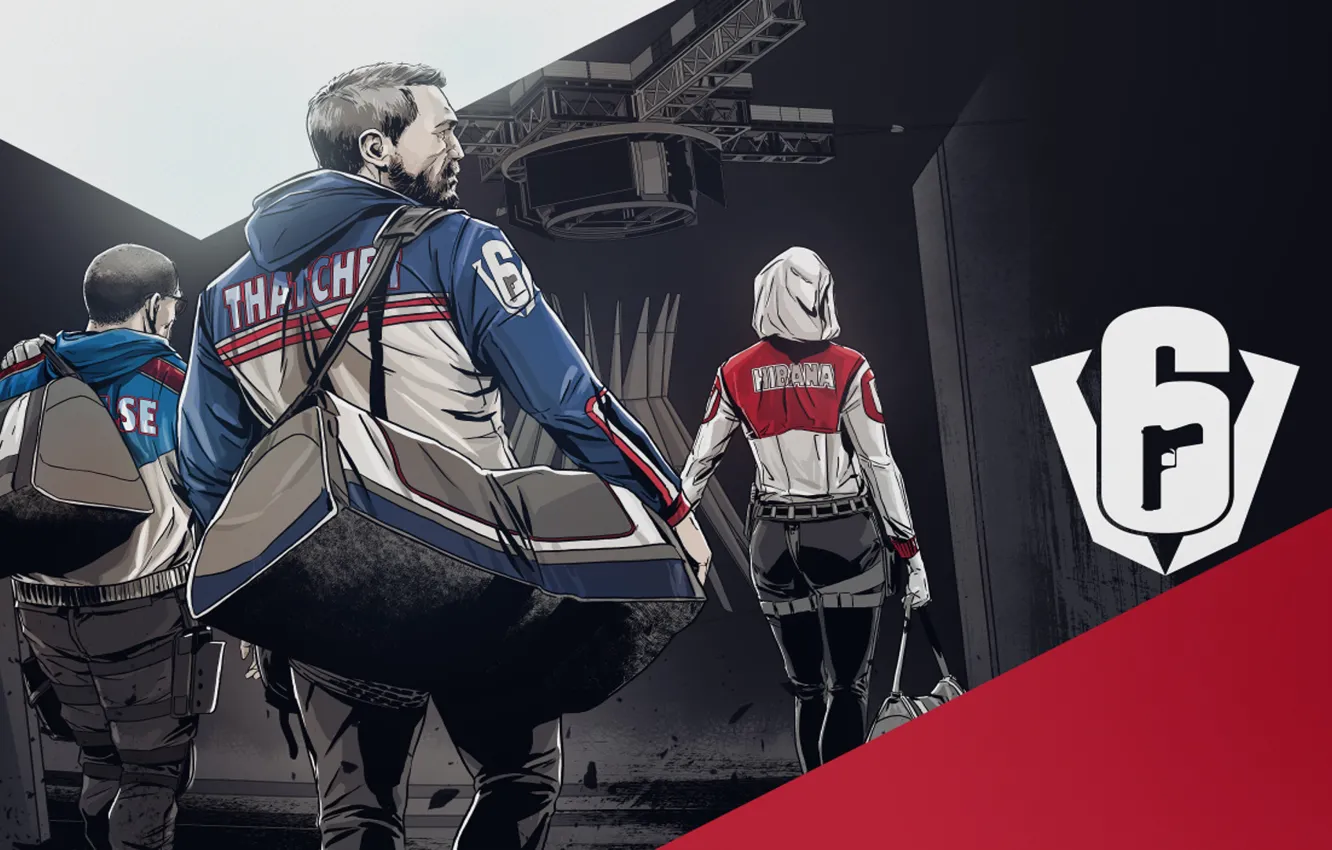 Photo wallpaper Pulse, Tom Clancy's Rainbow Six: Siege, Thatcher, Hibana