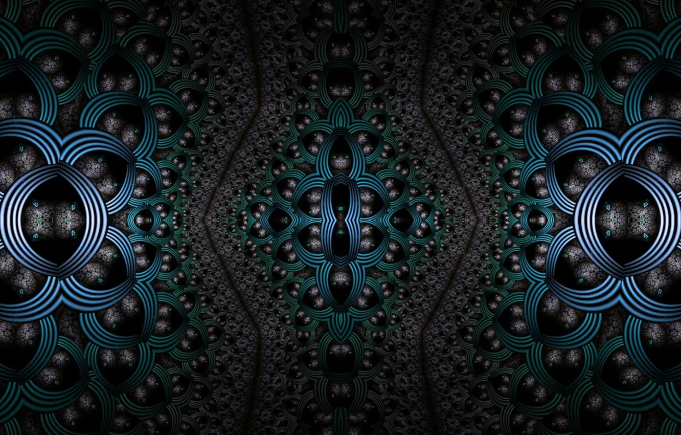 Photo wallpaper blue, pattern, color, fractal