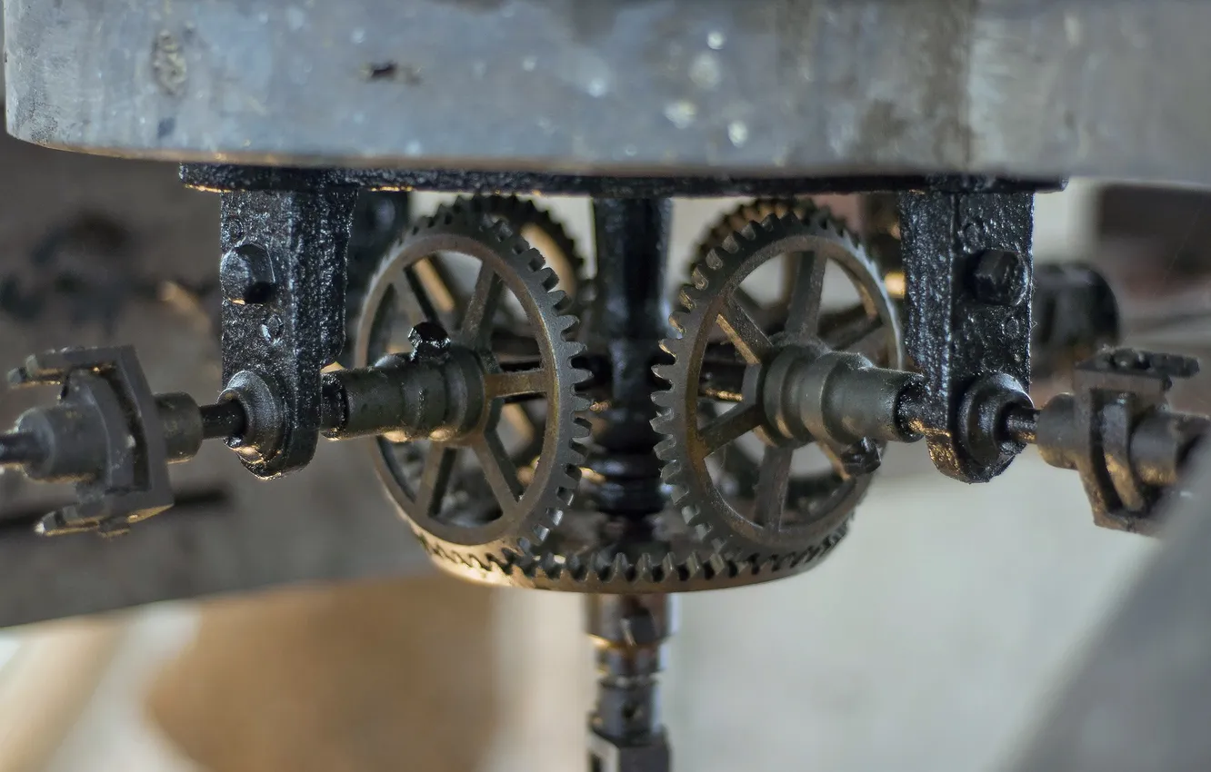 Photo wallpaper macro, mechanism, gear