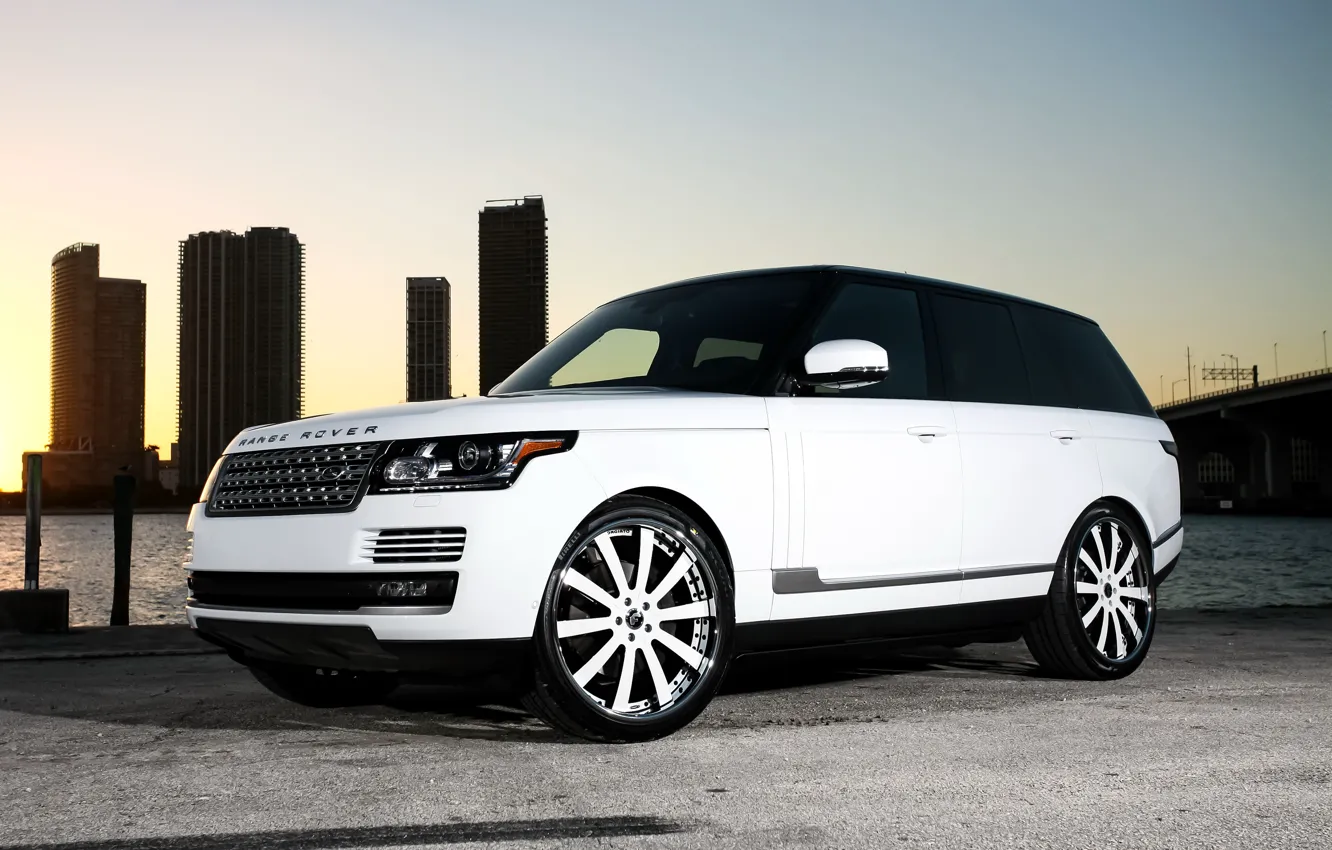 Photo wallpaper wheels, Range Rover, color, Forgiato, lowered, matched