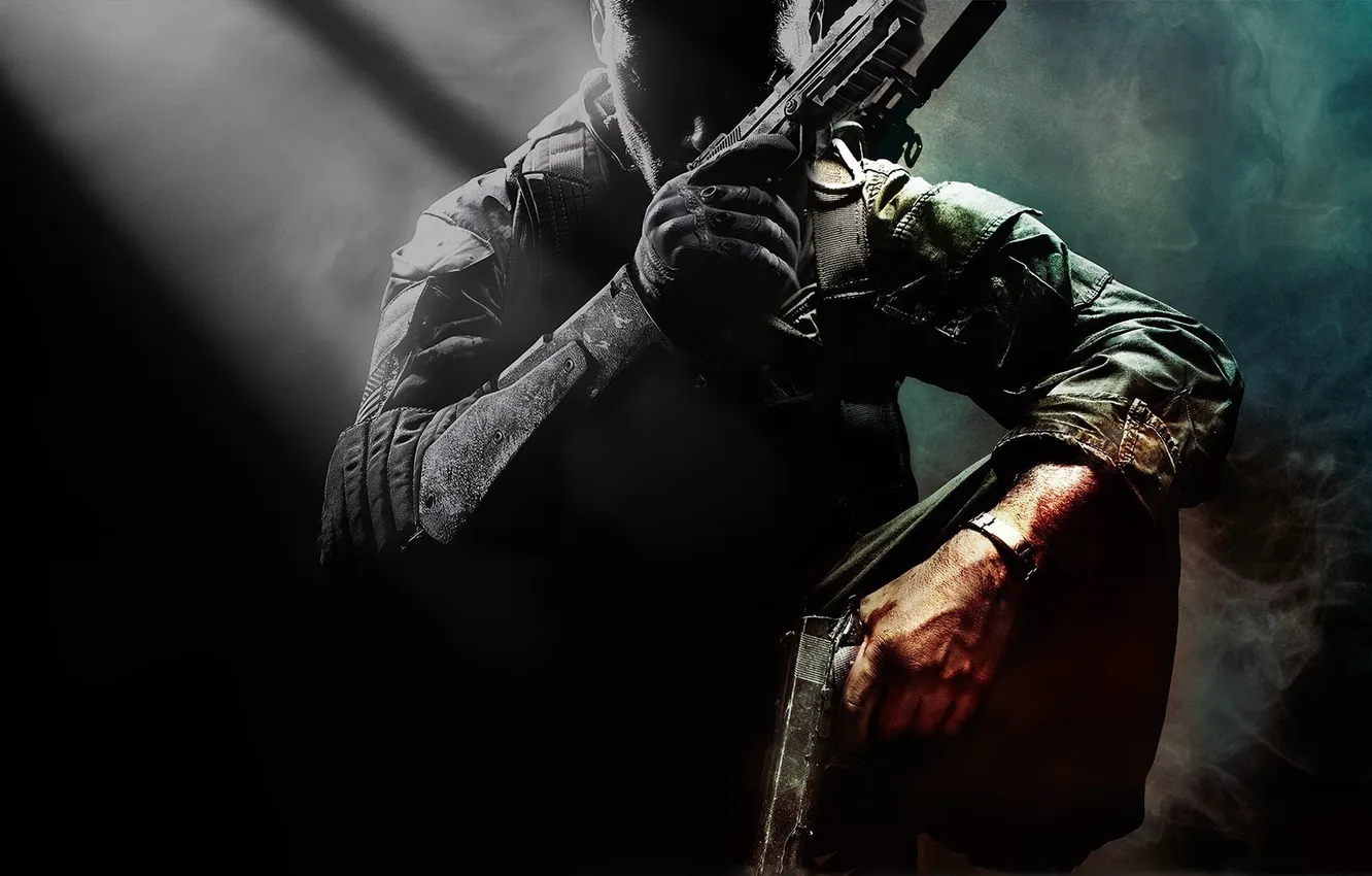 Photo wallpaper Call of Duty, background, Guns, mixed, Black Ops, men, black ops 2, Call of Duty …