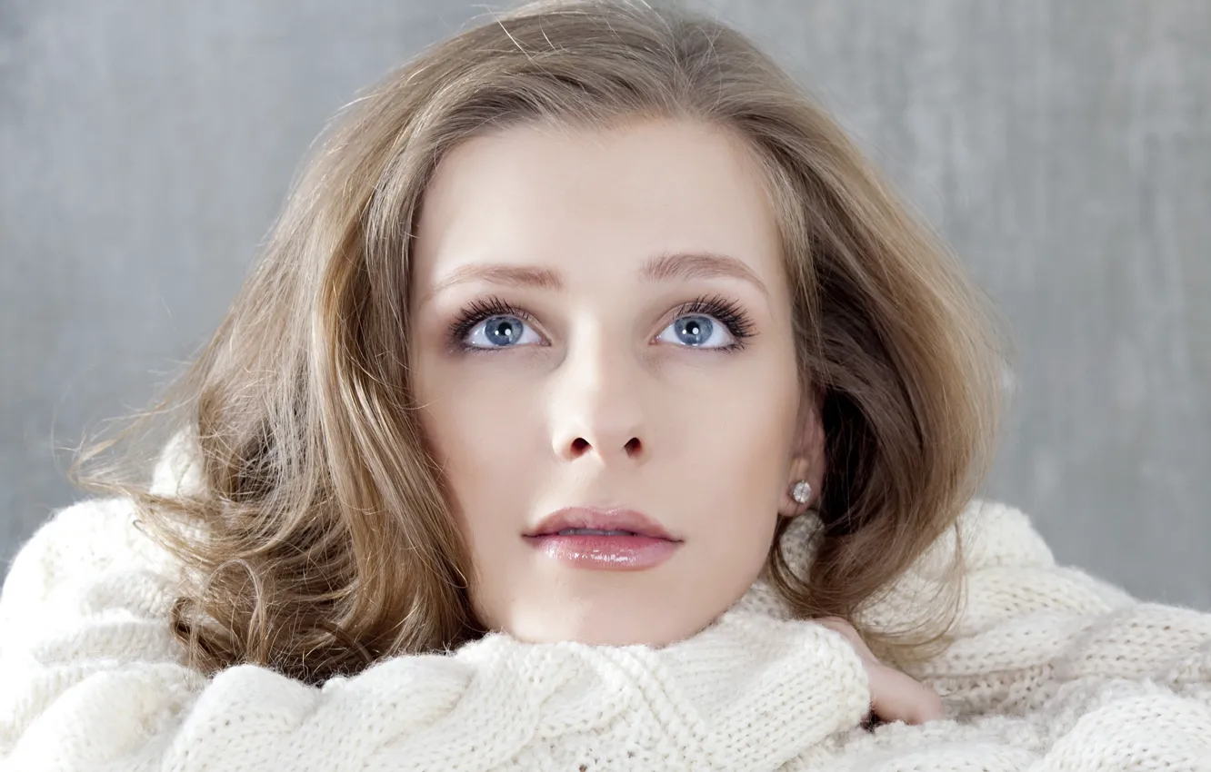 Photo wallpaper look, pose, makeup, actress, singer, hair, makeup, Elizaveta Arzamasova