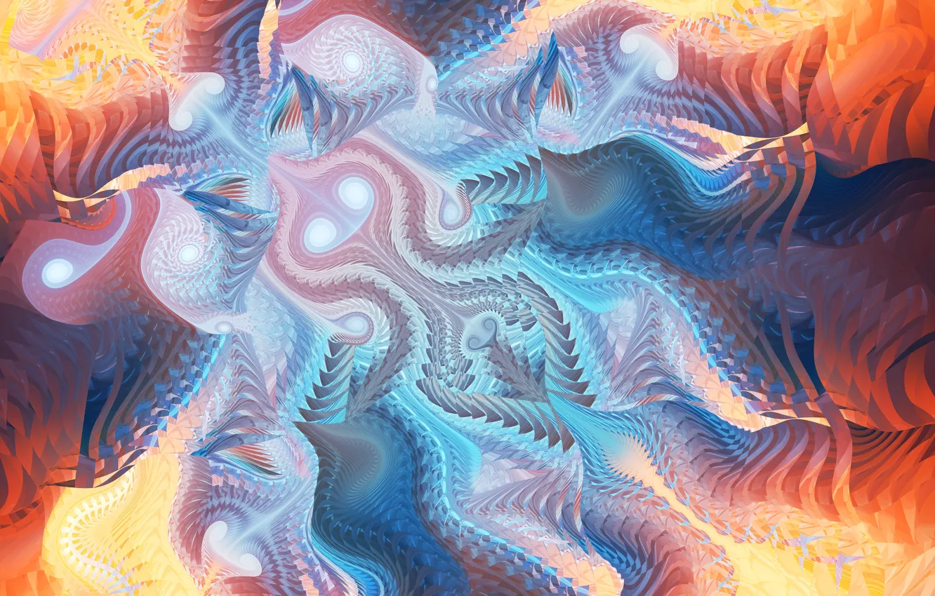 Photo wallpaper fractal, tatasz, Geometric pattern