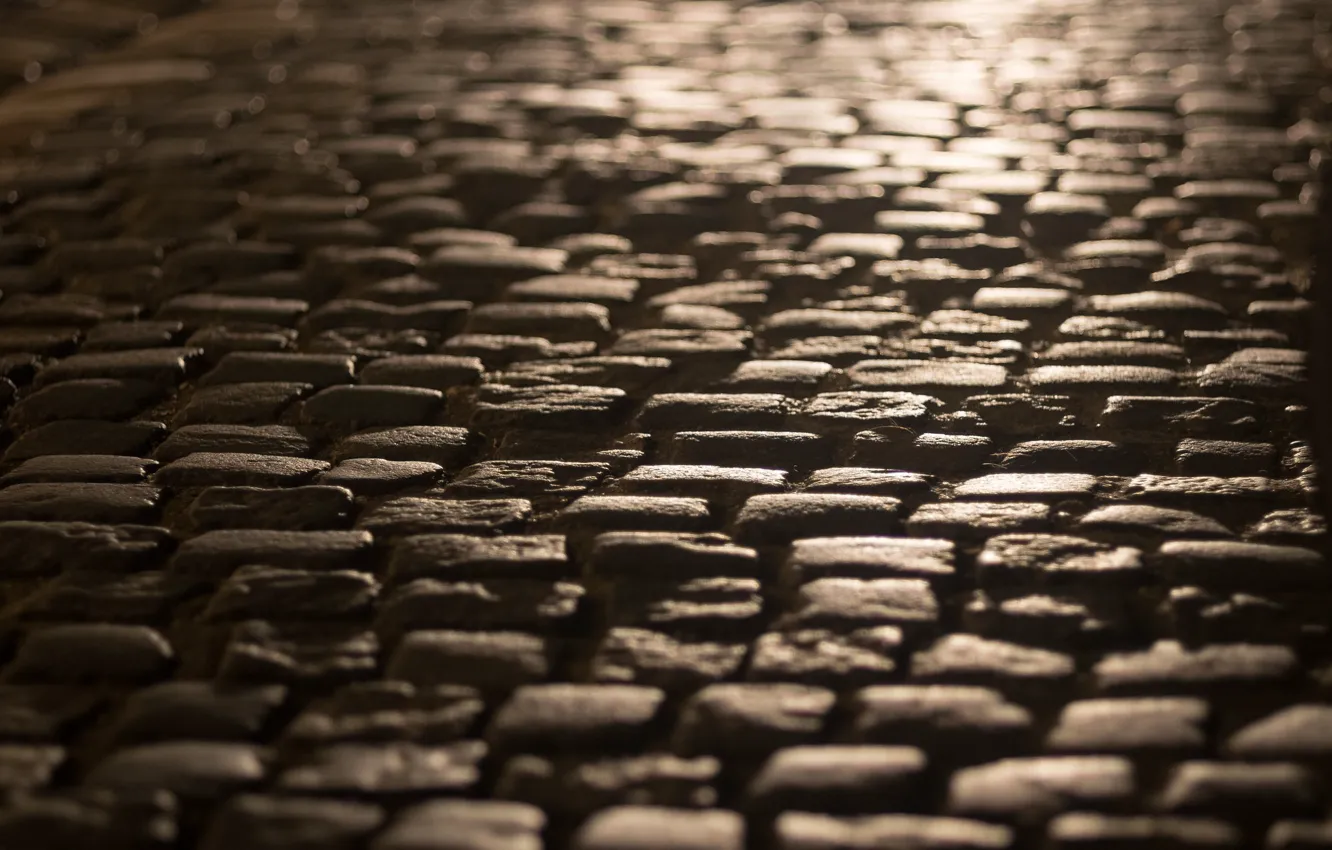 Photo wallpaper the city, street, pavers
