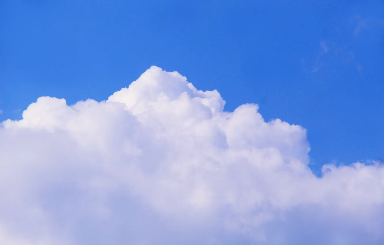 Photo wallpaper white, sky, blue, cloud