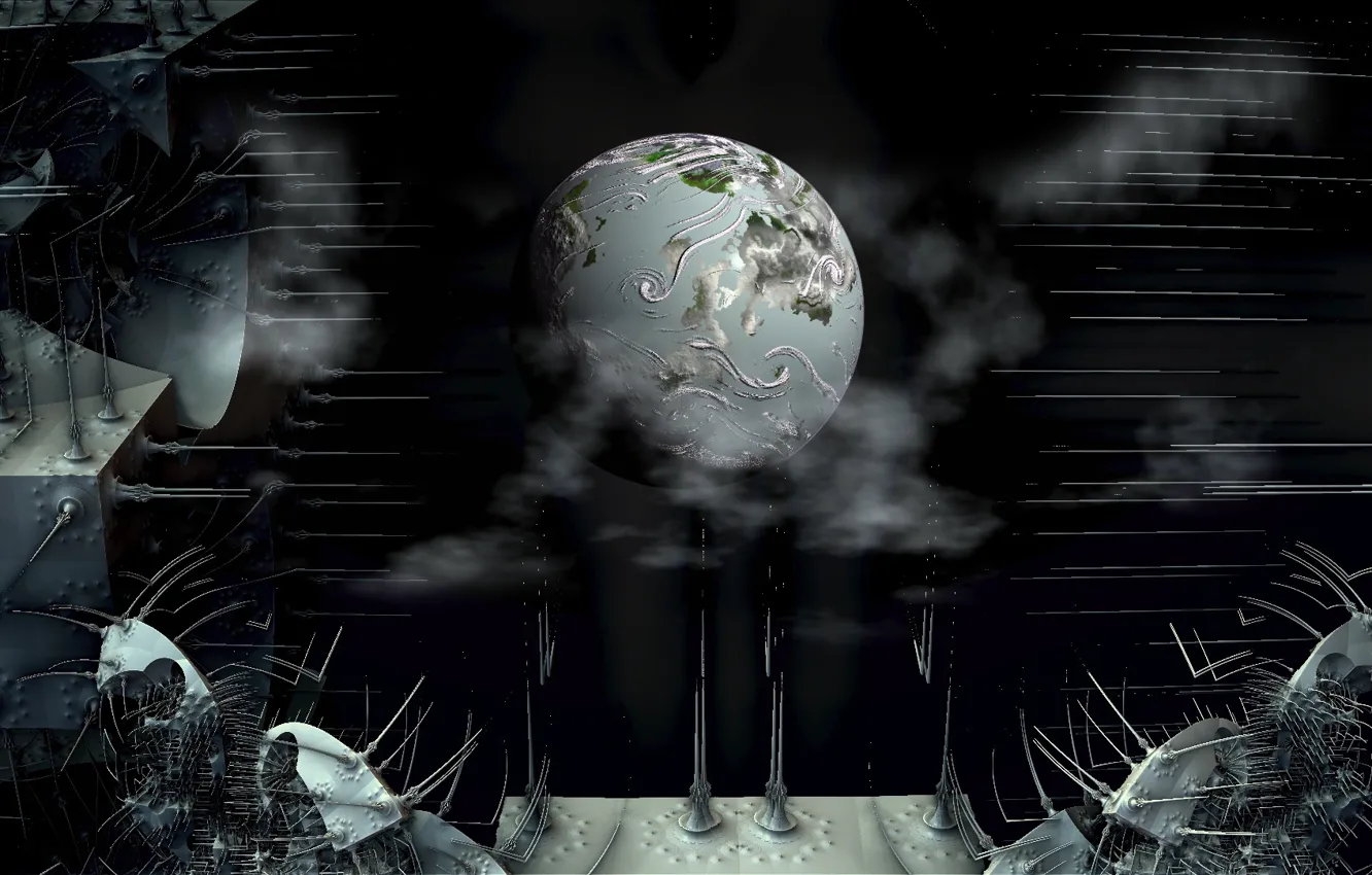 Photo wallpaper abstraction, background, form, Fractal