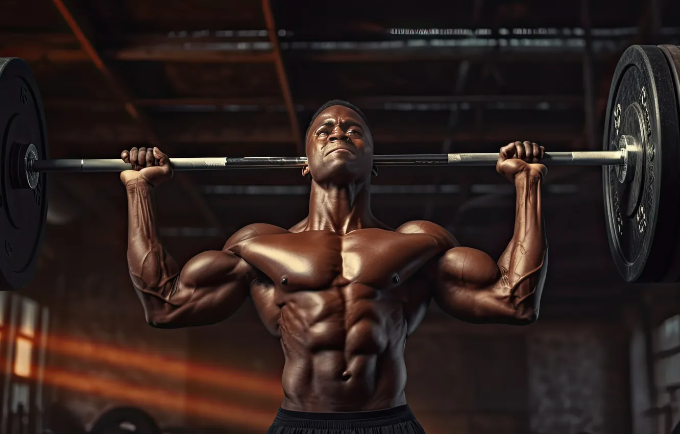 Photo wallpaper power, gym, muslces