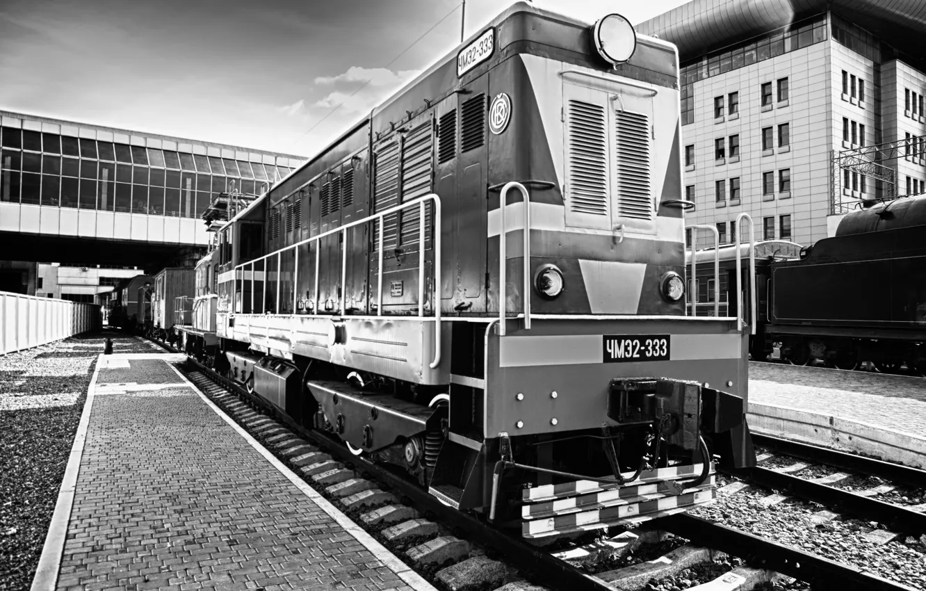 Photo wallpaper train, railroad, locomotive