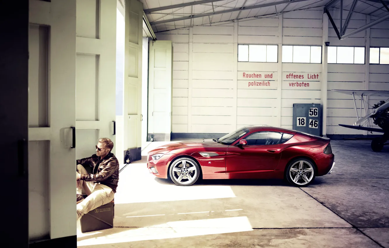 Photo wallpaper hangar, male, BMW Zagato, Coupe Concept