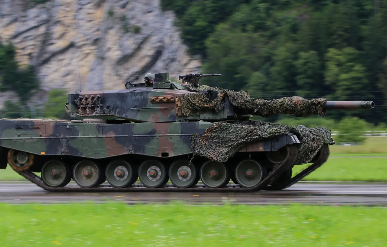 Photo wallpaper speed, tank, combat, armor, Leopard 2