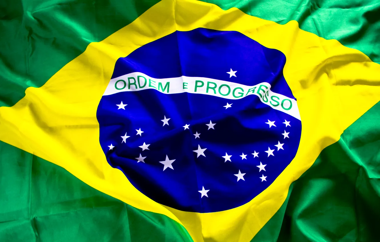 Photo wallpaper flag, Brazil, world cup, 2014