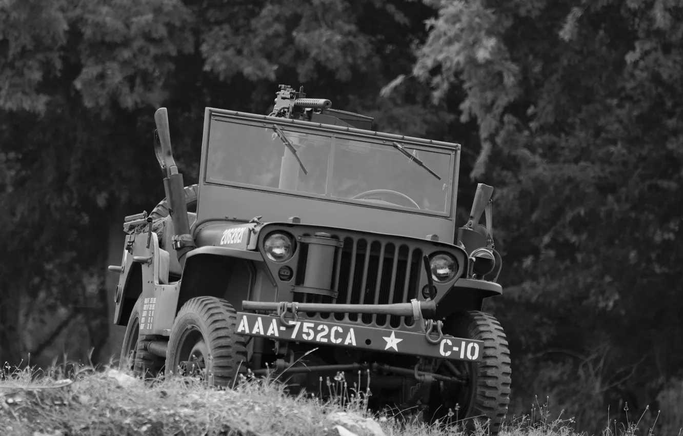 Photo wallpaper time, war, car, army, Jeep, high, patency, world