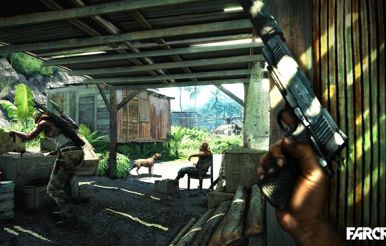 Photo wallpaper dog, mercenary, Far Cry 3, Picolet