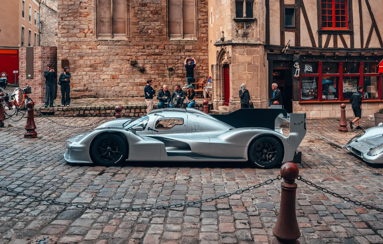 Photo wallpaper Porsche, gray, 963, RSP